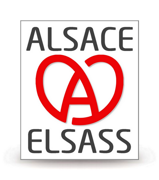 Alsace - LogoType 2021 - Autocollant plaque immatriculation®