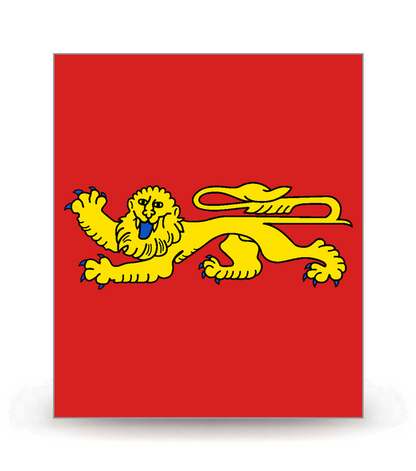 Aquitaine - Drapeau Ajusté - Autocollant plaque immatriculation®