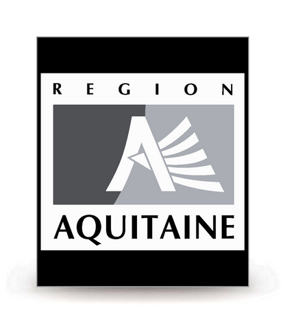 Aquitaine - LogoType 2009 BK-FN - Autocollant plaque immatriculation®