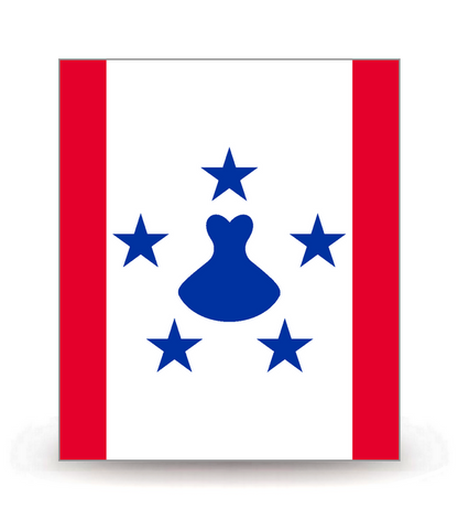 Archipel des Australes - Drapeau Ajusté | Autocollant plaque immatriculation®