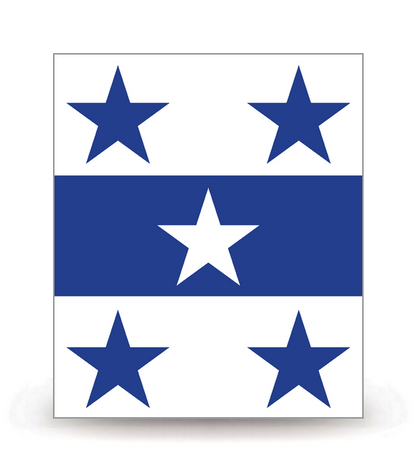 Archipel des Gambier - Drapeau Ajusté - Autocollant plaque immatriculation®