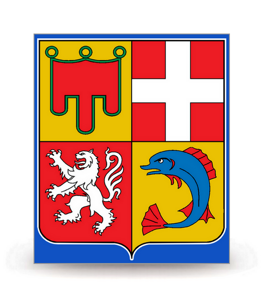 Auvergne-Rhône-Alpes - Blason FB - Autocollant plaque immatriculation®