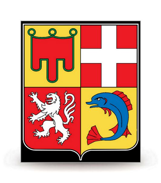 Auvergne-Rhône-Alpes - Blason FN - Autocollant plaque immatriculation®