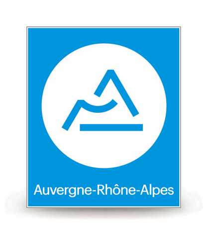 Auvergne-Rhône-Alpes - Région - Autocollant plaque immatriculation®
