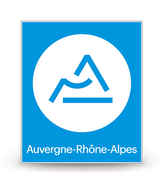 Auvergne-Rhône-Alpes - Région - Autocollant plaque immatriculation®