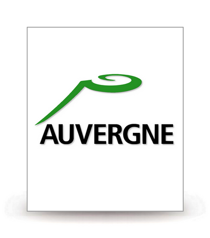 Auvergne - LogoType 2009 - Autocollant plaque immatriculation®