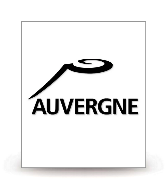 Auvergne - LogoType 2009 BK - Autocollant plaque immatriculation®