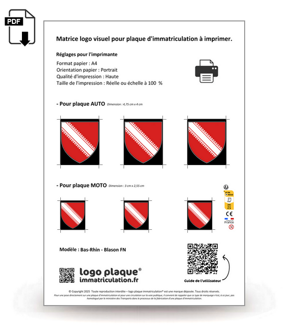 Bas-Rhin - Blason FN