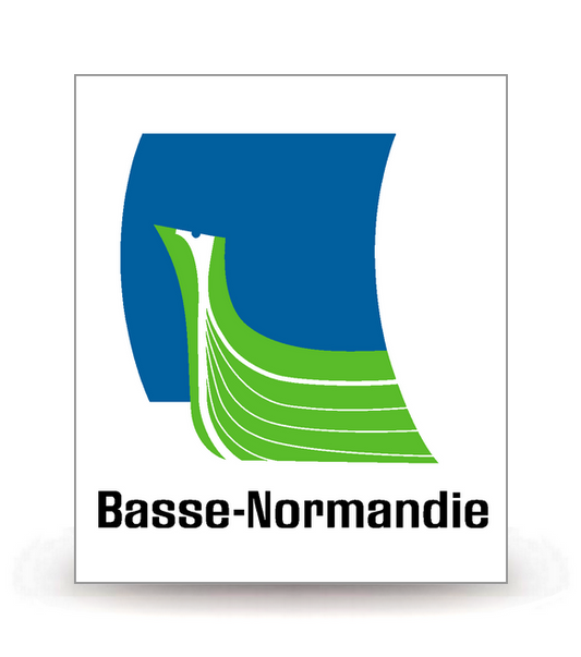 Basse-Normandie - LogoType 2009 - Autocollant plaque immatriculation®
