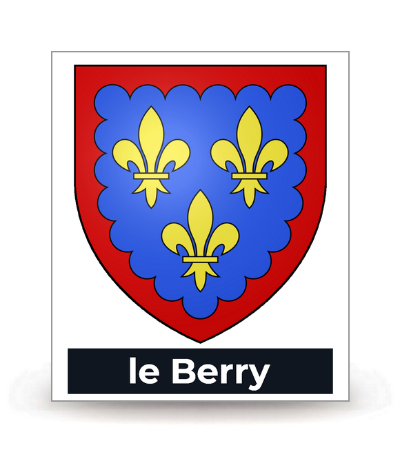 Berry - Blason - Autocollant plaque immatriculation®