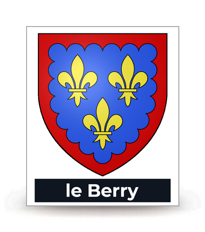 Berry - Blason - Autocollant plaque immatriculation®