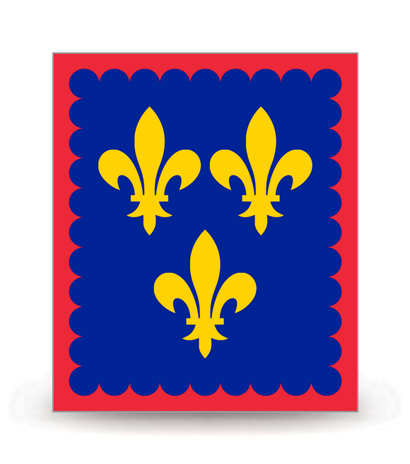 Berry - Drapeau Ajusté - Autocollant plaque immatriculation®