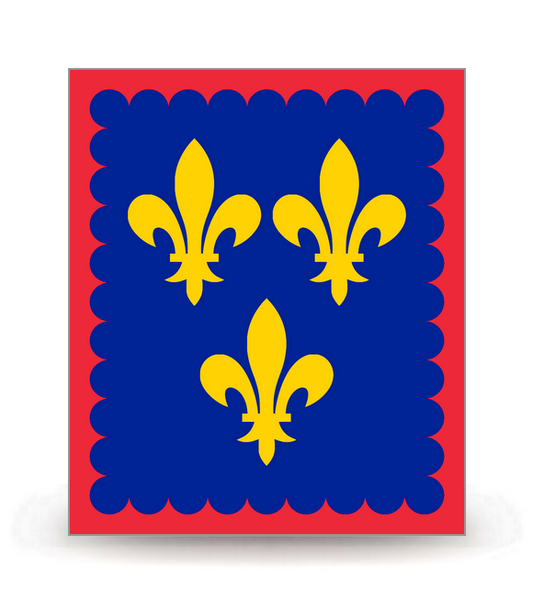 Berry - Drapeau Ajusté - Autocollant plaque immatriculation®