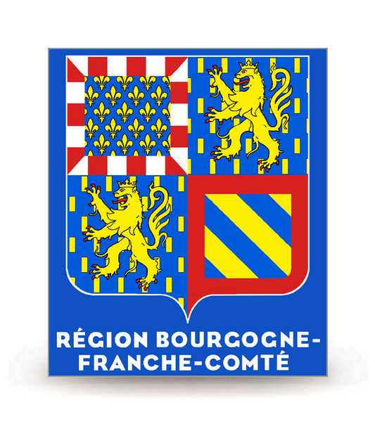 Bourgogne-Franche-Comté - LogoType 2019 - Autocollant plaque immatriculation®
