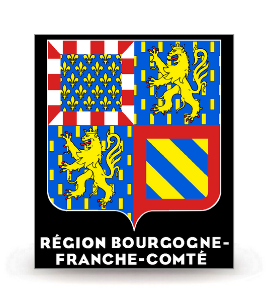 Bourgogne-Franche-Comté - LogoType 2019 FN - Autocollant plaque immatriculation®