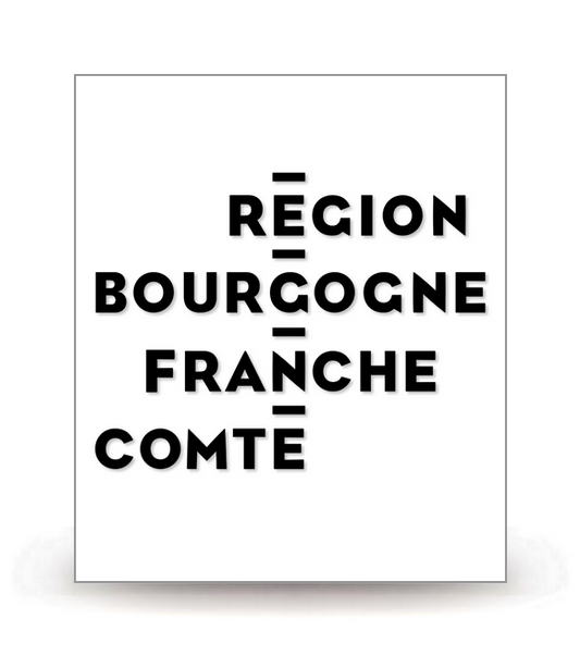 Bourgogne-Franche-Comté - LogoType 2016 BK - Autocollant plaque immatriculation®