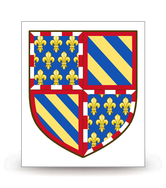 Bourgogne - Blason - Autocollant plaque immatriculation®
