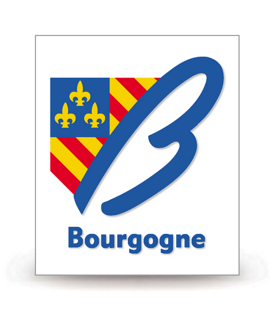 Bourgogne - LogoType 2009 - Autocollant plaque immatriculation®