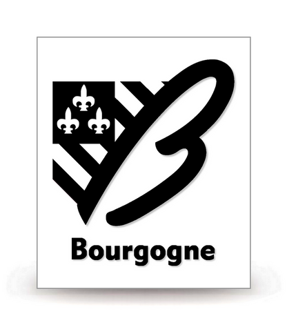 Bourgogne - LogoType 2009 BK - Logo Plaque Immatriculation® - Autocollant DIY