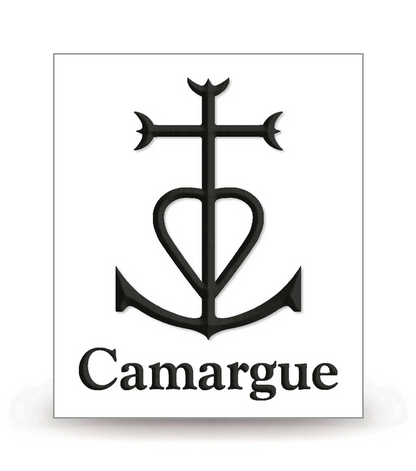 Camargue - Croix Camarguaise - Autocollant plaque immatriculation®