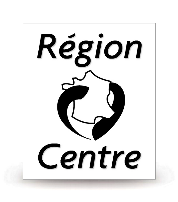 Centre-Val de Loire - LogoType 2009 BK - Autocollant plaque immatriculation®