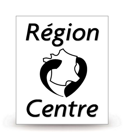 Centre-Val de Loire - LogoType 2009 BK - Autocollant plaque immatriculation®