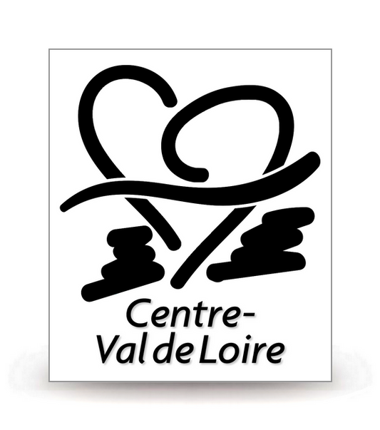 Centre-Val de Loire - LogoType 2015 BK - Autocollant plaque immatriculation®