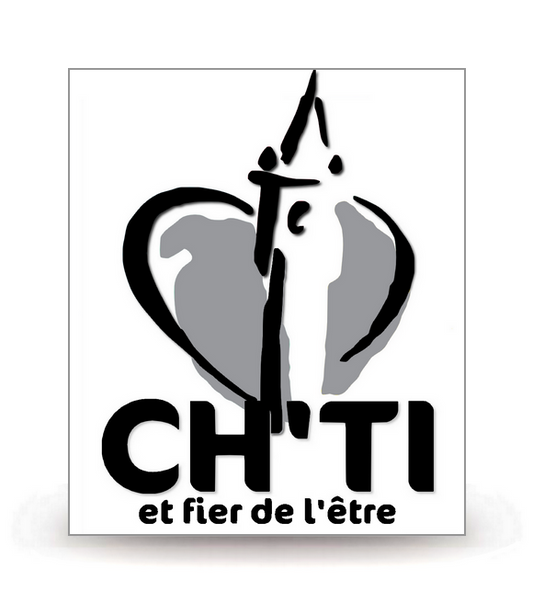 Ch'ti, Chti, Chtimi BK - Logo Plaque Immatriculation® - Autocollant DIY