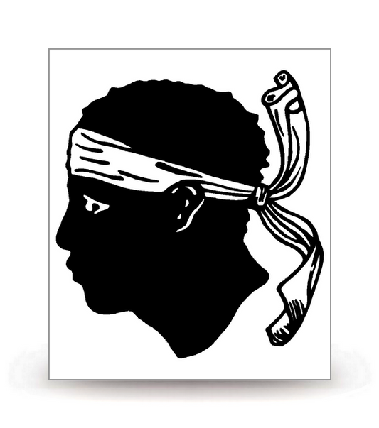 Corse - LogoType 2009 - Autocollant plaque immatriculation®