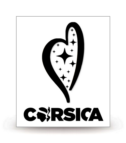 Corsica - Ile de Beauté BK - Autocollant plaque immatriculation®