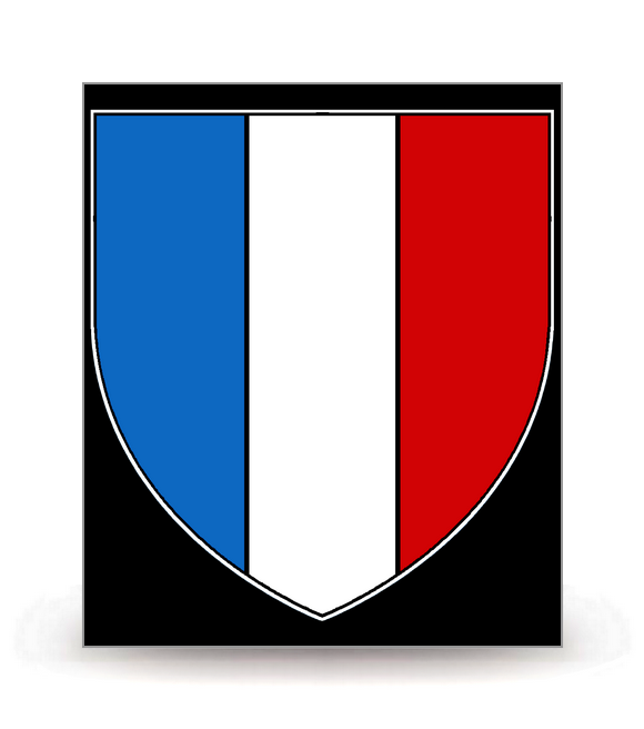 France - Blason FN - Autocollant plaque immatriculation® DIY