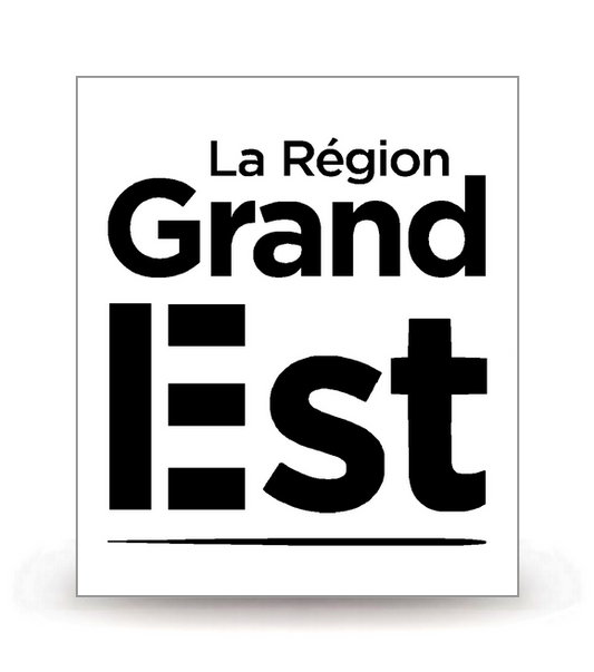 Grand-Est - LogoType 2022 BK - Autocollant plaque immatriculation®