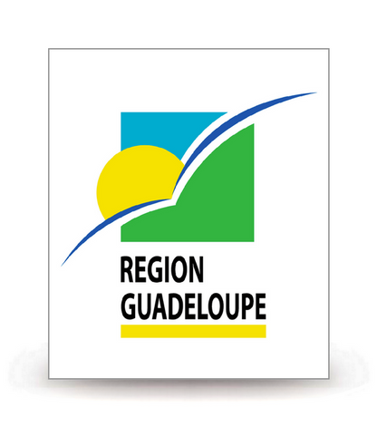 Guadeloupe - LogoType 2009 - Autocollant plaque immatriculation®