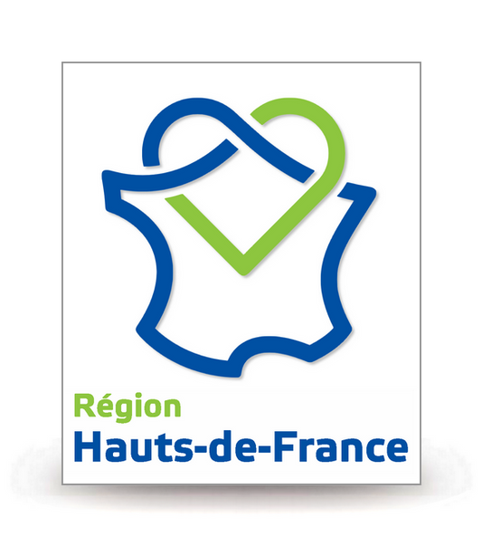 Hauts-de-France - LogoType 2017 - Autocollant plaque immatriculation®