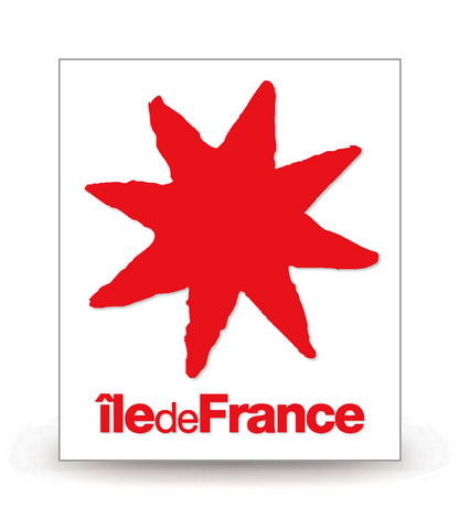 Ile-de-France - LogoType 2009 - Logo Plaque Immatriculation® - Autocollant DIY