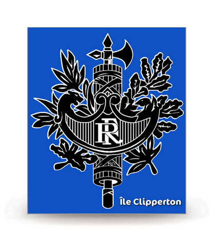 Ile Clipperton - Territoire BK-FB - Autocollant plaque immatriculation®