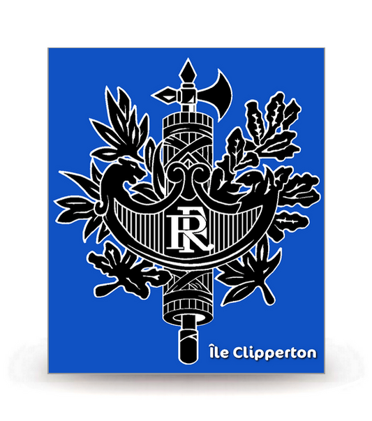 Ile Clipperton - Territoire BK-FB - Autocollant plaque immatriculation®