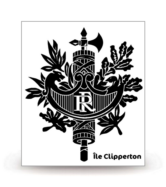 Île Clipperton - Territoire BK - Autocollant plaque immatriculation®