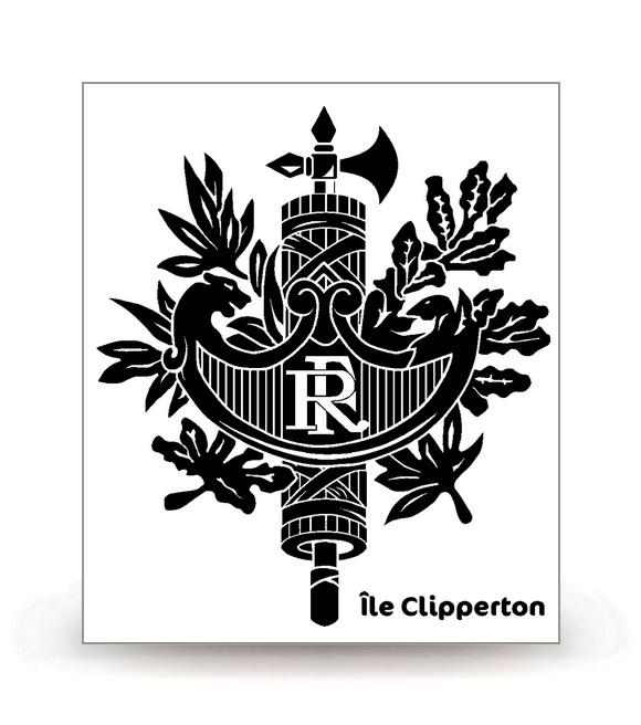 Île Clipperton - Territoire BK - Autocollant plaque immatriculation® DIY