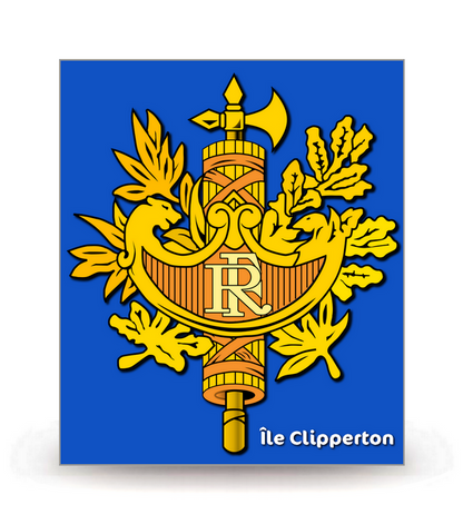 Île Clipperton - Territoire FB - Autocollant plaque immatriculation®