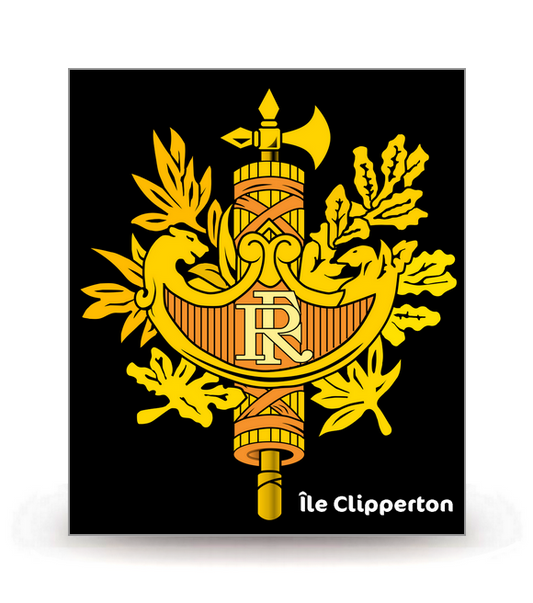 Île Clipperton - Territoire FN - Autocollant plaque immatriculation®