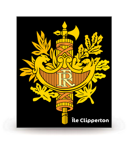 Île Clipperton - Territoire FN - Autocollant plaque immatriculation® DIY