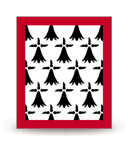 Limousin - Drapeau Ajusté - Autocollant plaque immatriculation®