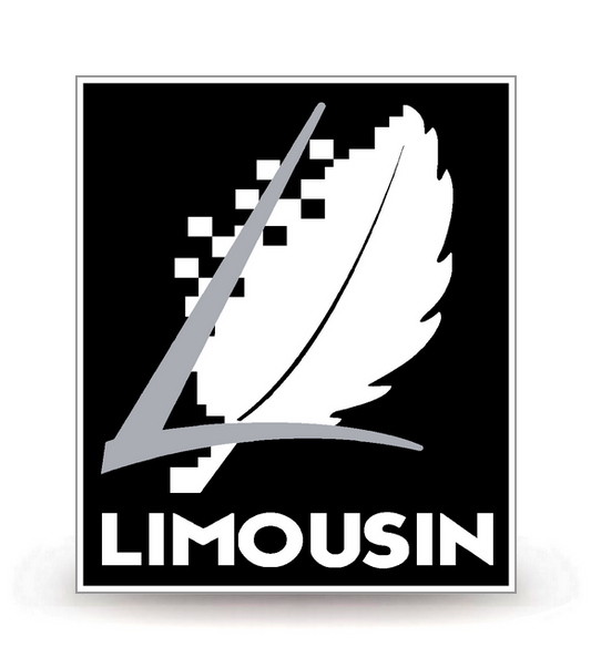 Limousin - LogoType 2009 BK - Autocollant plaque immatriculation®