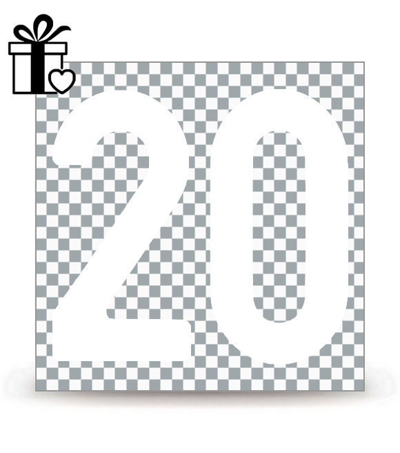 Logo test - N de Département 20 | Autocollant plaque immatriculation®