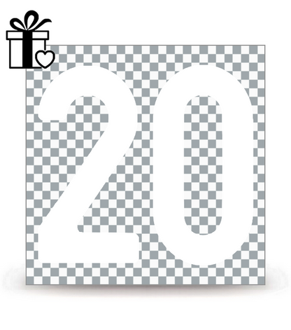 Logo test - N de Département 20 | Autocollant plaque immatriculation®