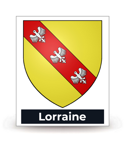 Lorraine - Blason - Autocollant plaque immatriculation®
