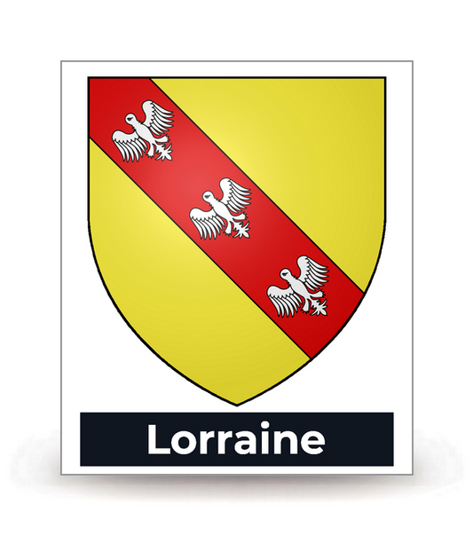 Lorraine - Blason - Autocollant plaque immatriculation®