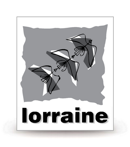 Lorraine - LogoType 2009 BK - Autocollant plaque immatriculation®