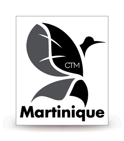 Martinique - LogoType 2019 BK - Autocollant plaque immatriculation®